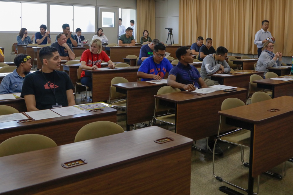 Residents from Marine Corps Air Station Iwakuni attend Japanese driving course