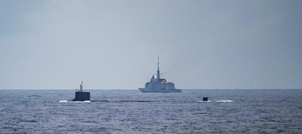 U.S. strengthens defense ties with France with submarine exercise in the Indian Ocean