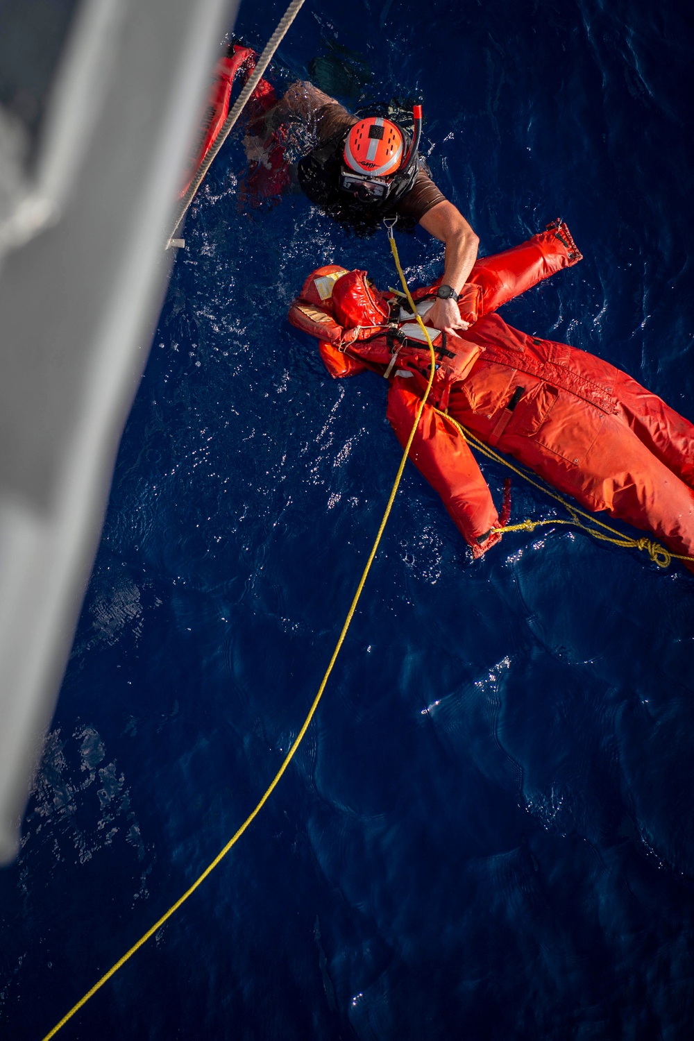 USS Preble Conducts Man Overboard Drill