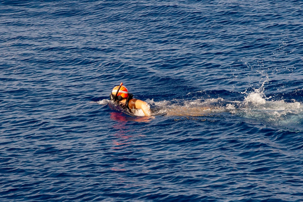 Uss Preble Conducts Man Overboard Drill