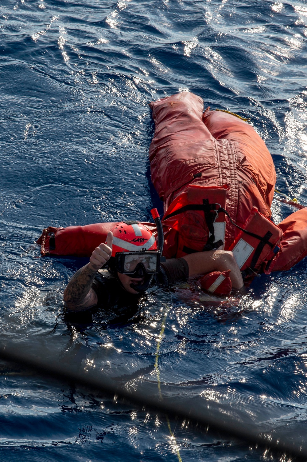 Uss Preble Conducts Man Overboard Drill