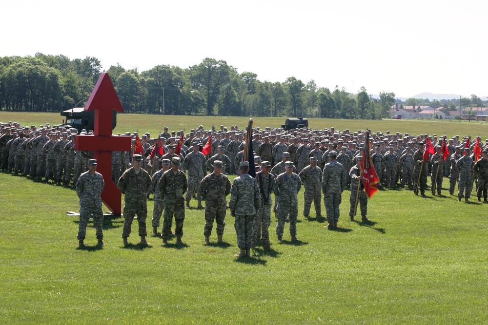2016 change of command ceremony with 32nd IBCT at Fort McCoy
