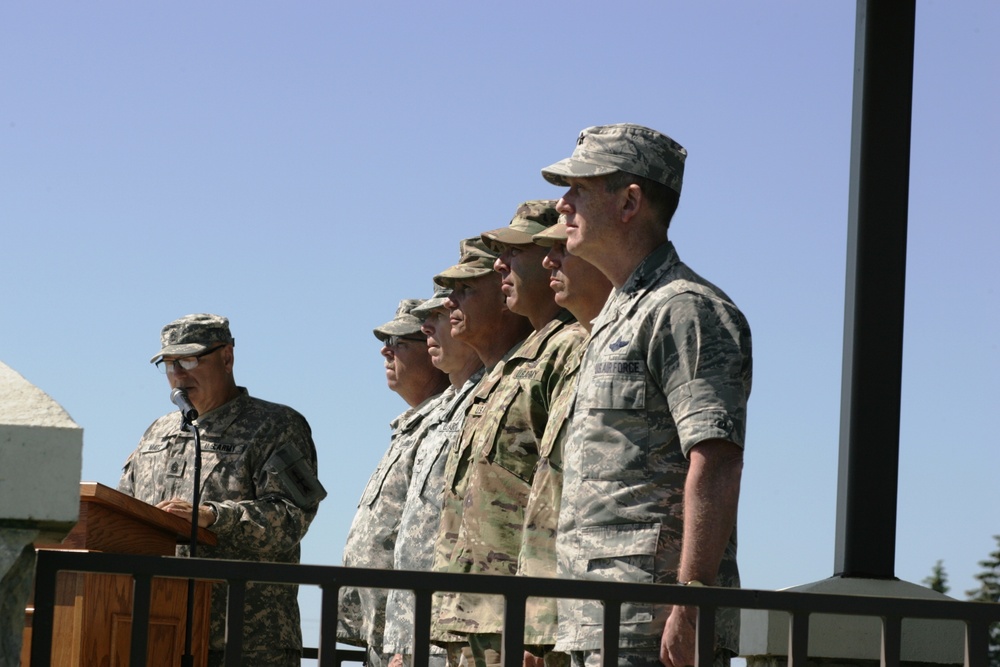 2016 change of command ceremony with 32nd IBCT at Fort McCoy