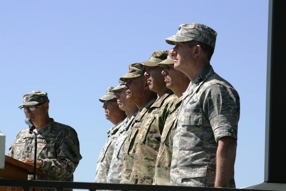 2016 change of command ceremony with 32nd IBCT at Fort McCoy