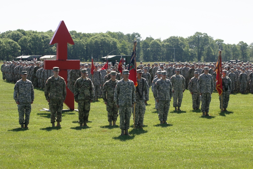 2016 change of command ceremony with 32nd IBCT at Fort McCoy