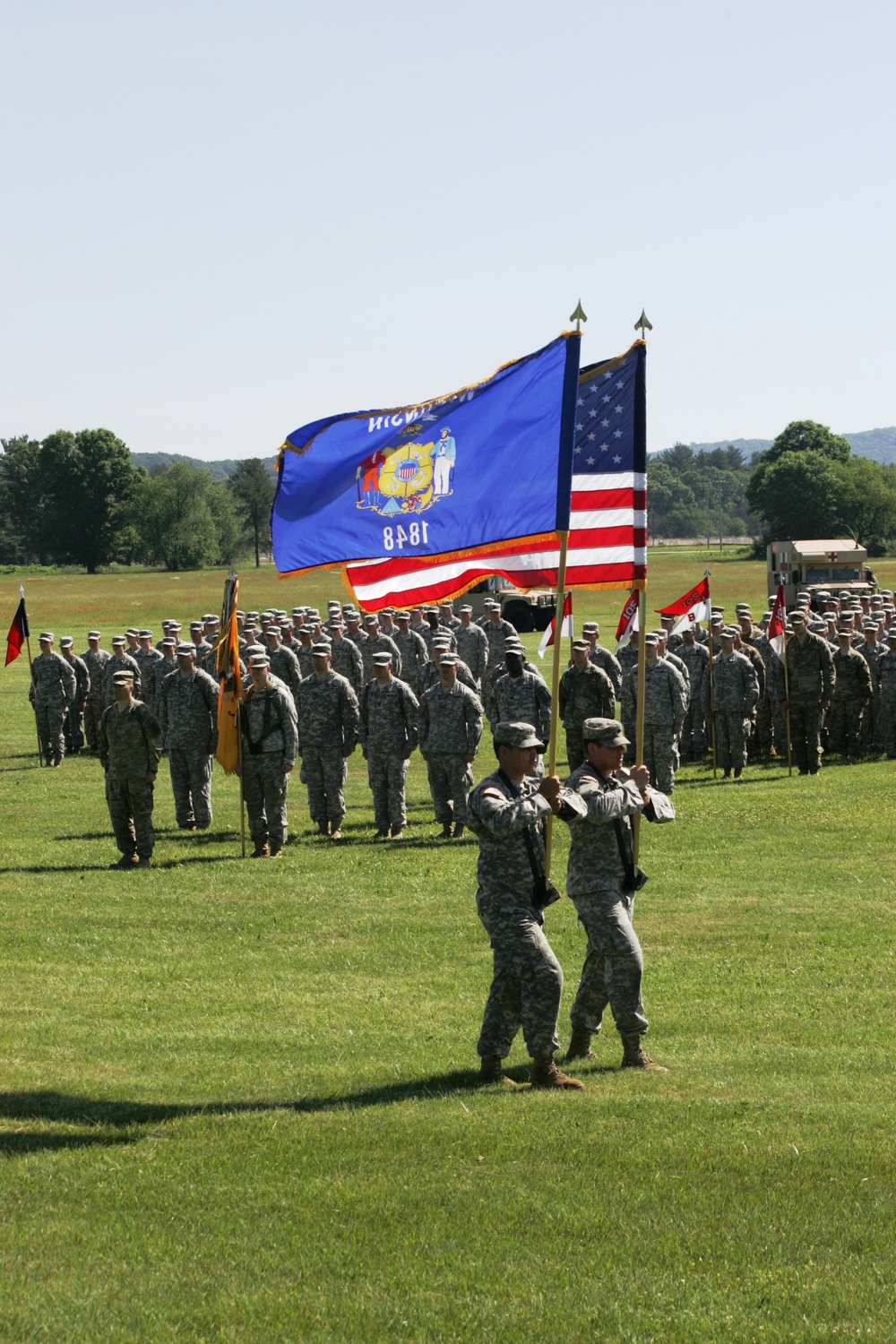 2016 change of command ceremony with 32nd IBCT at Fort McCoy