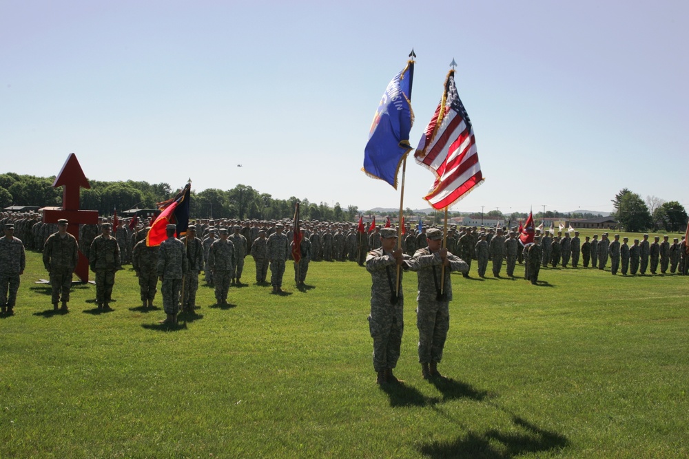 2016 change of command ceremony with 32nd IBCT at Fort McCoy