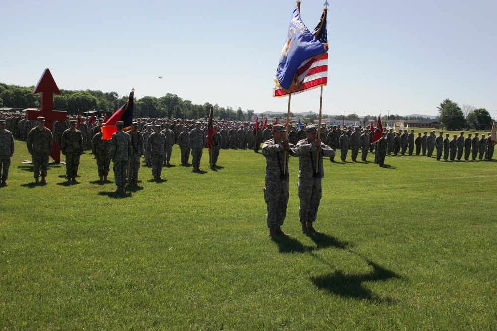 2016 change of command ceremony with 32nd IBCT at Fort McCoy