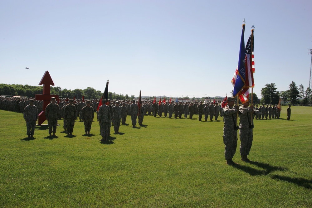 2016 change of command ceremony with 32nd IBCT at Fort McCoy