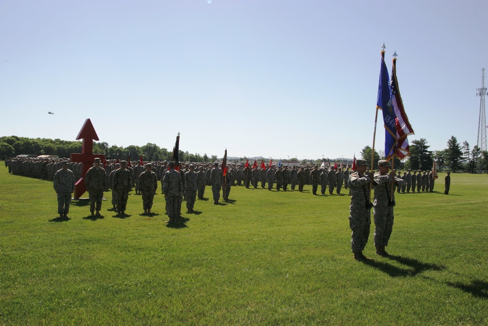 2016 change of command ceremony with 32nd IBCT at Fort McCoy