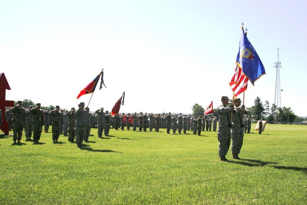 2016 change of command ceremony with 32nd IBCT at Fort McCoy