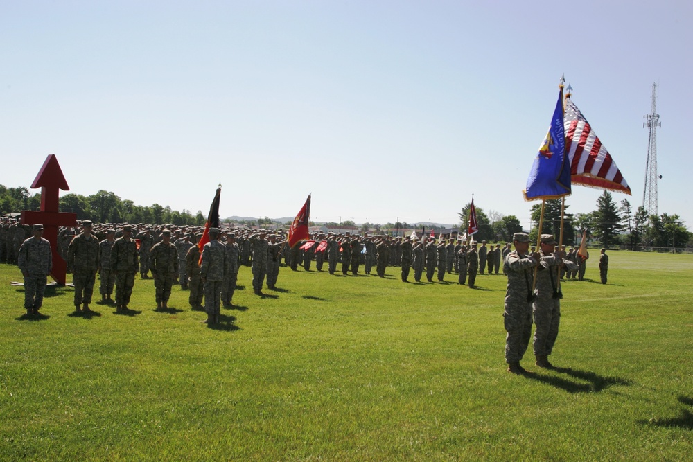 2016 change of command ceremony with 32nd IBCT at Fort McCoy