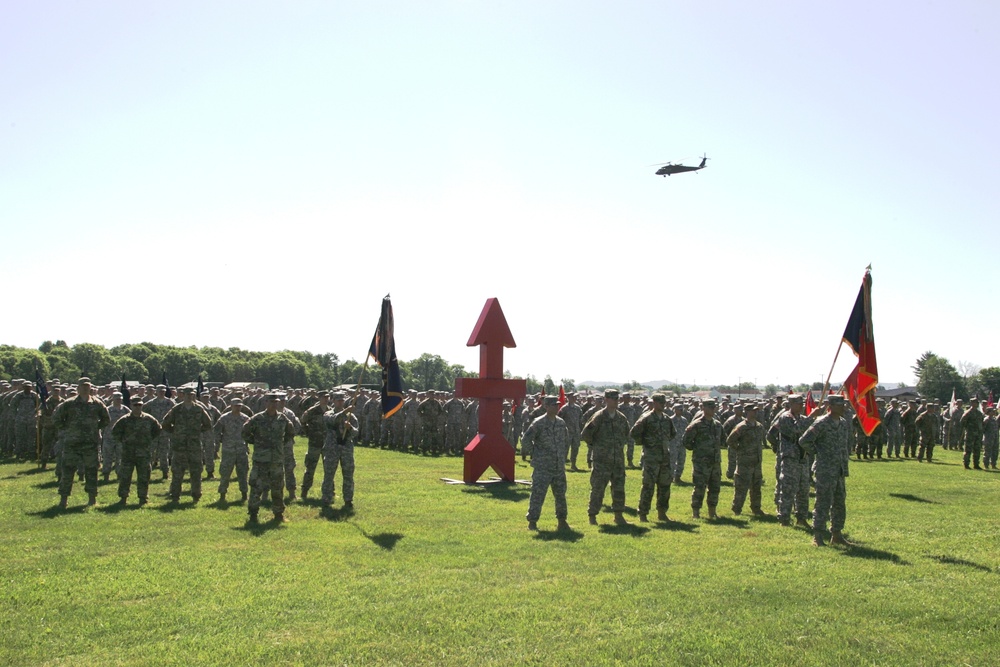 2016 change of command ceremony with 32nd IBCT at Fort McCoy