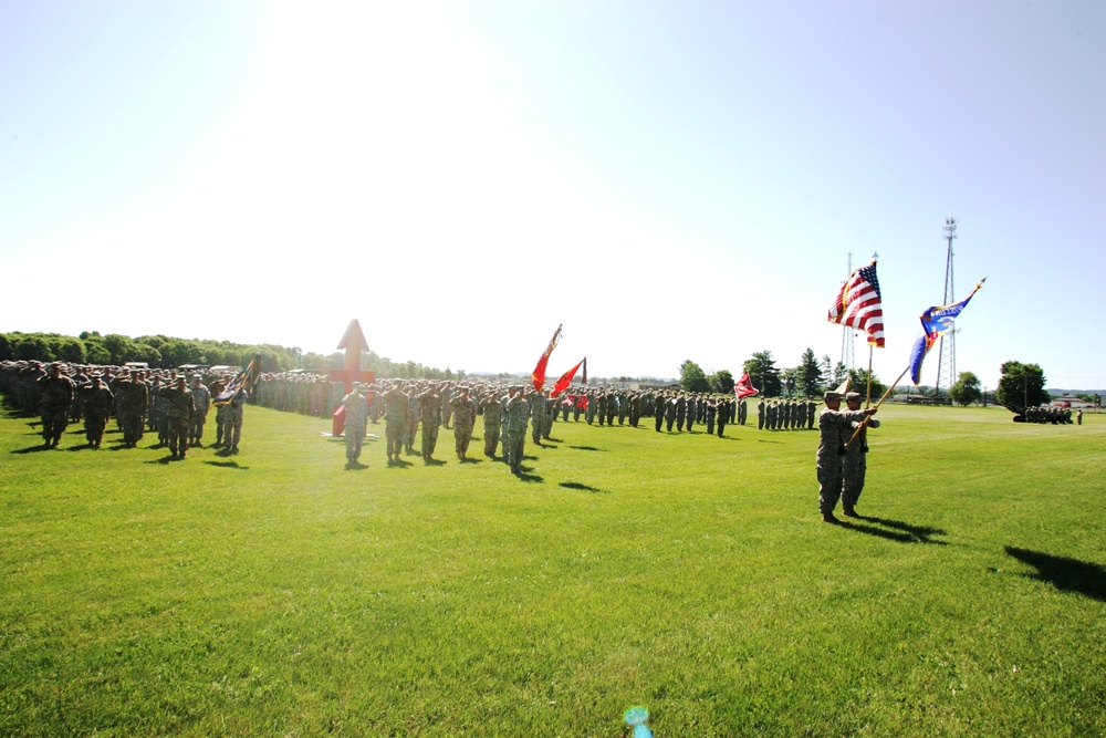 2016 change of command ceremony with 32nd IBCT at Fort McCoy