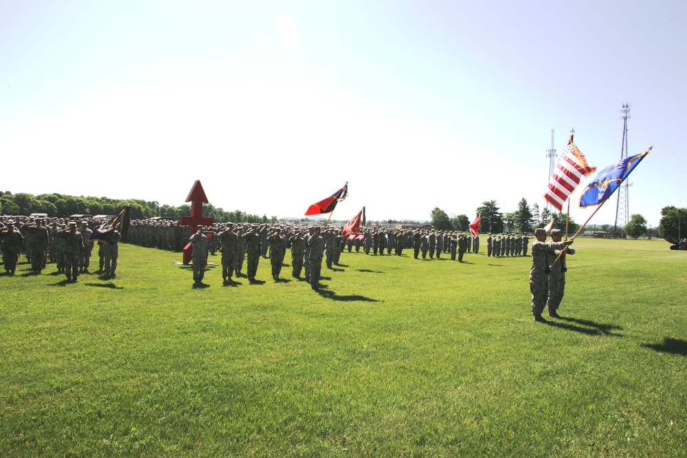 2016 change of command ceremony with 32nd IBCT at Fort McCoy