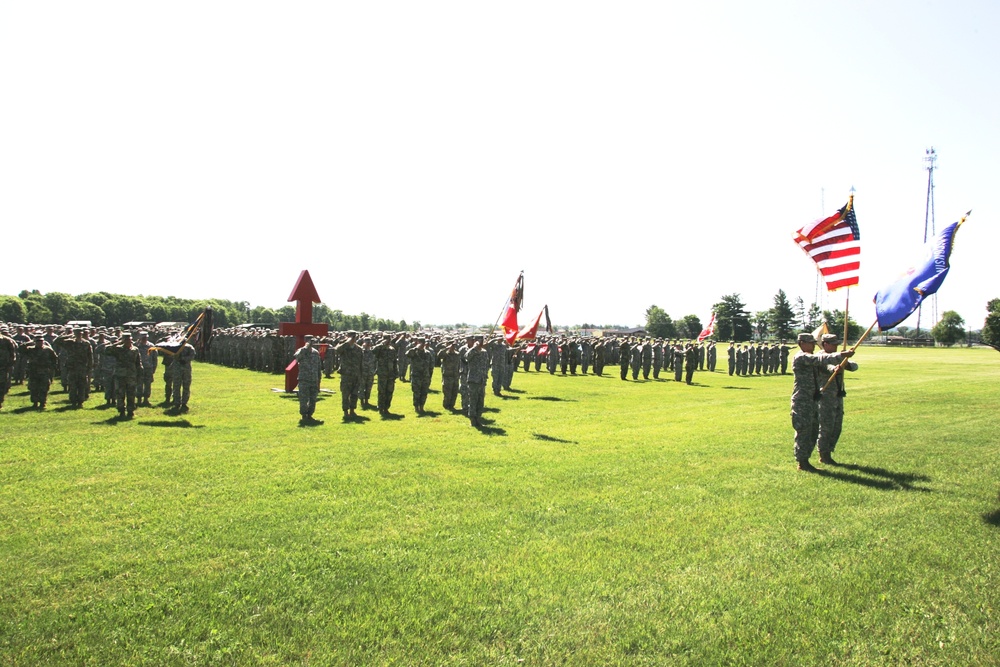 2016 change of command ceremony with 32nd IBCT at Fort McCoy