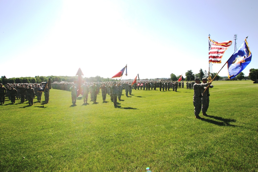 2016 change of command ceremony with 32nd IBCT at Fort McCoy