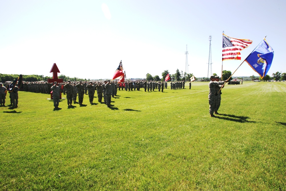 2016 change of command ceremony with 32nd IBCT at Fort McCoy