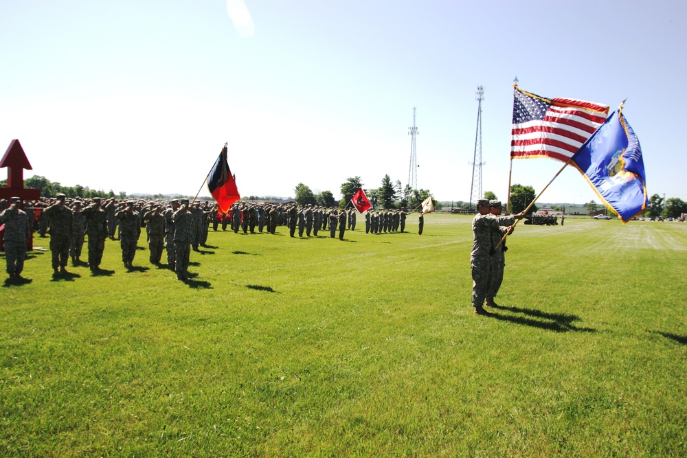 2016 change of command ceremony with 32nd IBCT at Fort McCoy