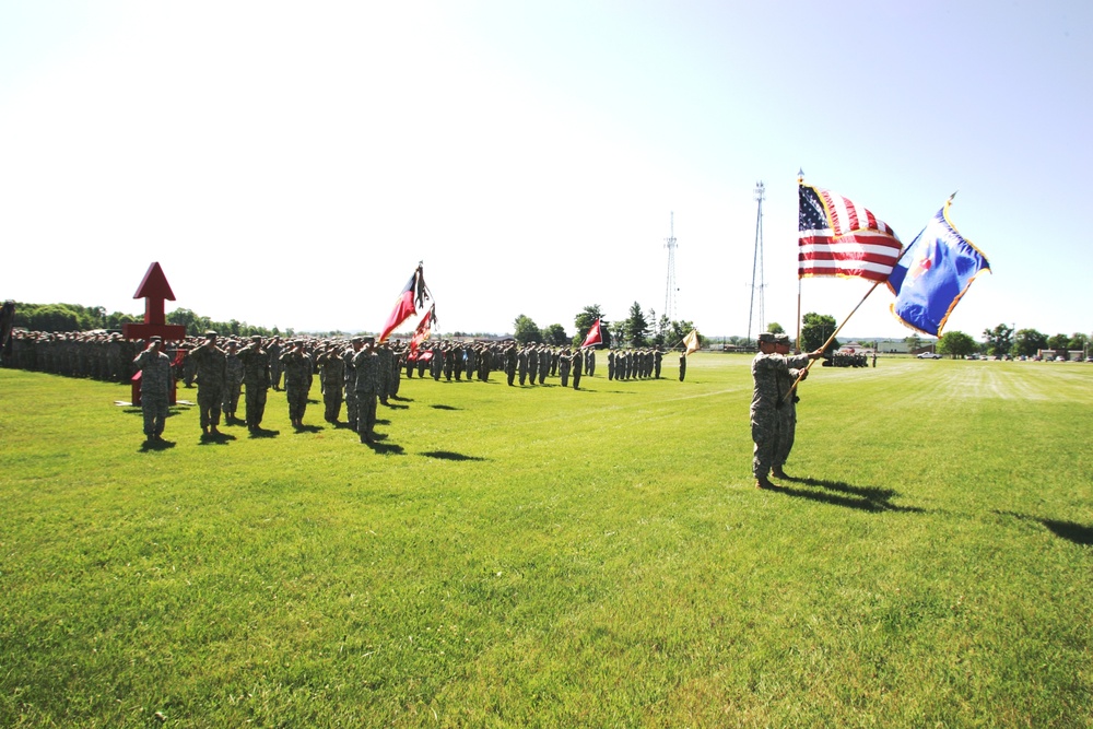 2016 change of command ceremony with 32nd IBCT at Fort McCoy