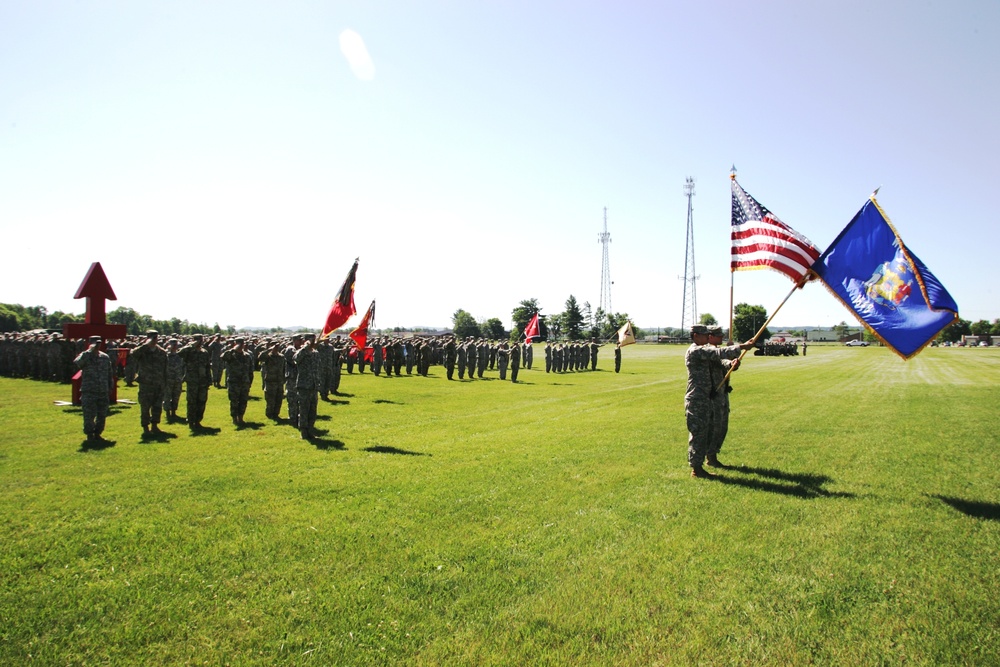 2016 change of command ceremony with 32nd IBCT at Fort McCoy