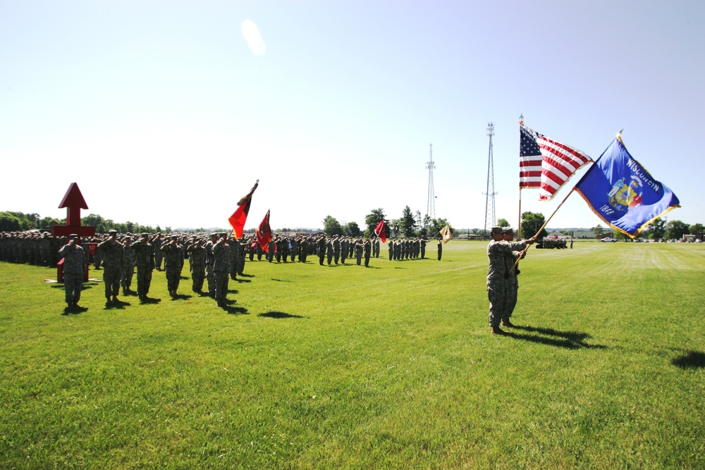 2016 change of command ceremony with 32nd IBCT at Fort McCoy