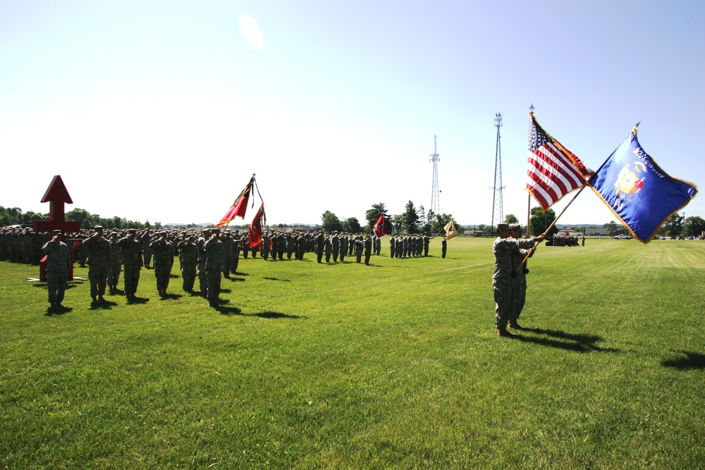 2016 change of command ceremony with 32nd IBCT at Fort McCoy