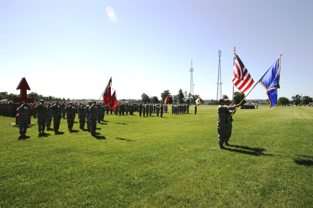 2016 change of command ceremony with 32nd IBCT at Fort McCoy