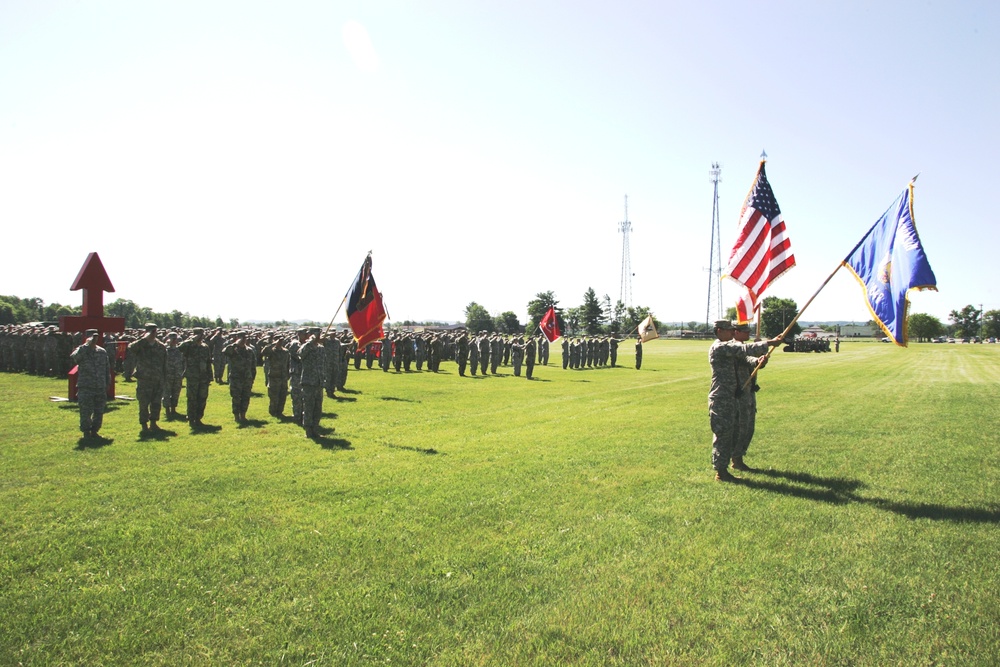 2016 change of command ceremony with 32nd IBCT at Fort McCoy