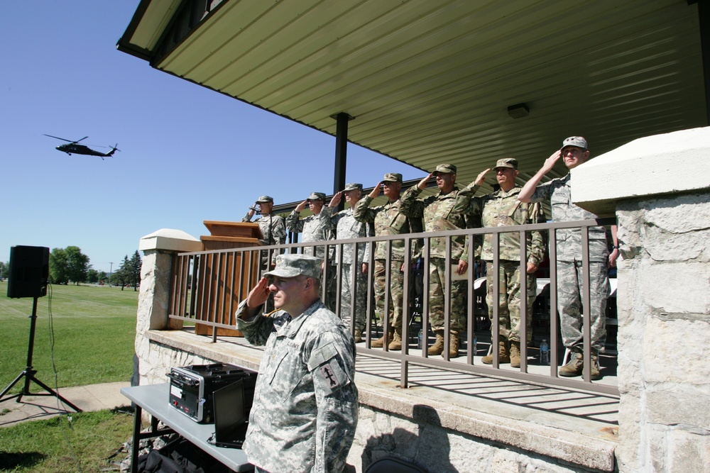 2016 change of command ceremony with 32nd IBCT at Fort McCoy