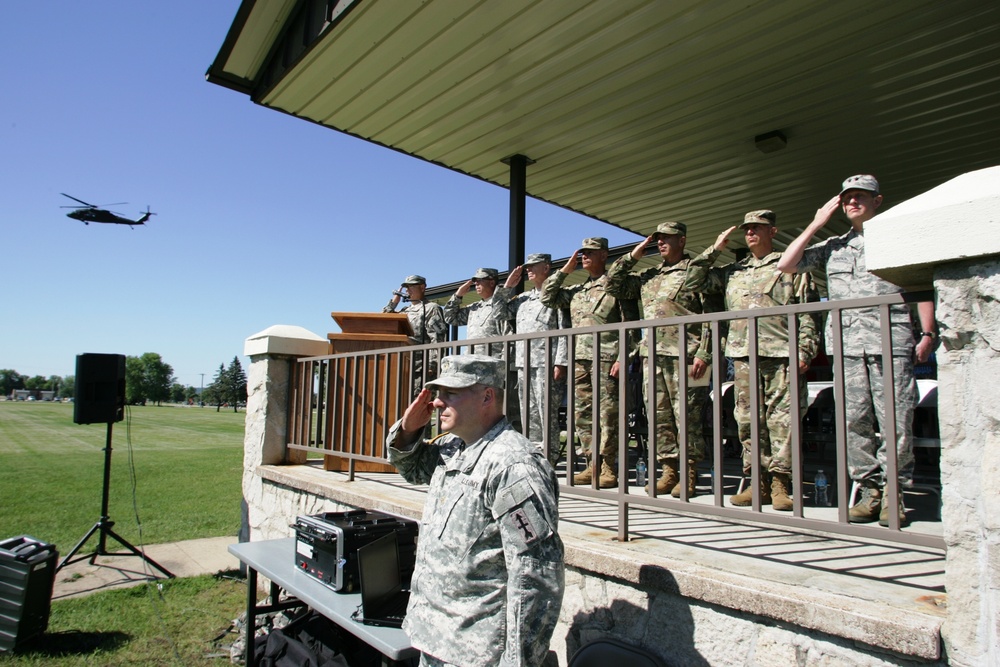 2016 change of command ceremony with 32nd IBCT at Fort McCoy