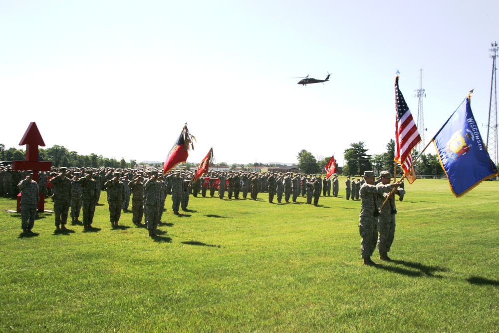 2016 change of command ceremony with 32nd IBCT at Fort McCoy