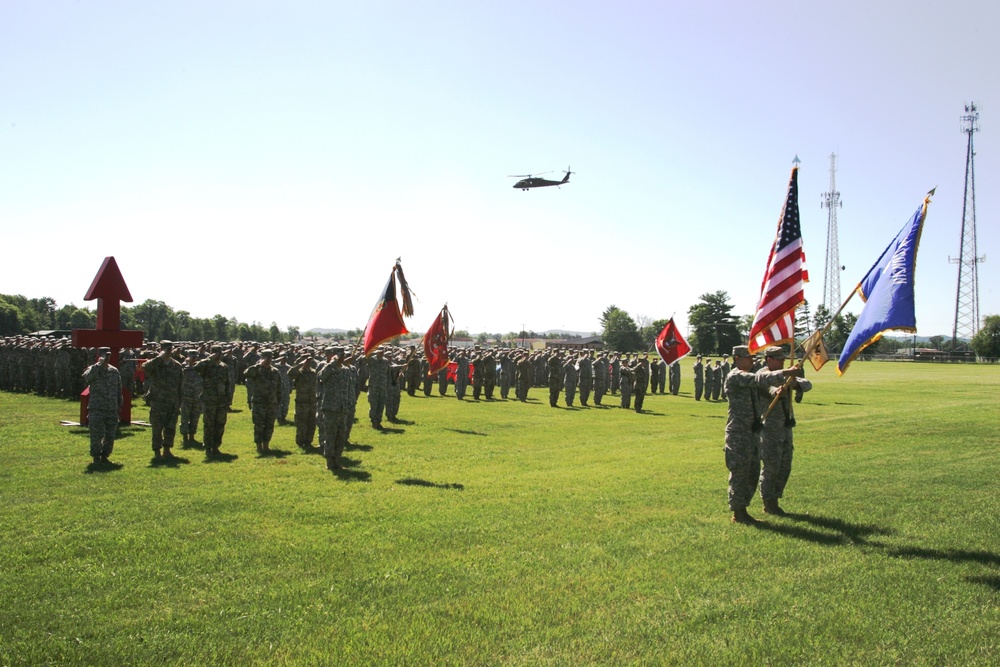 2016 change of command ceremony with 32nd IBCT at Fort McCoy