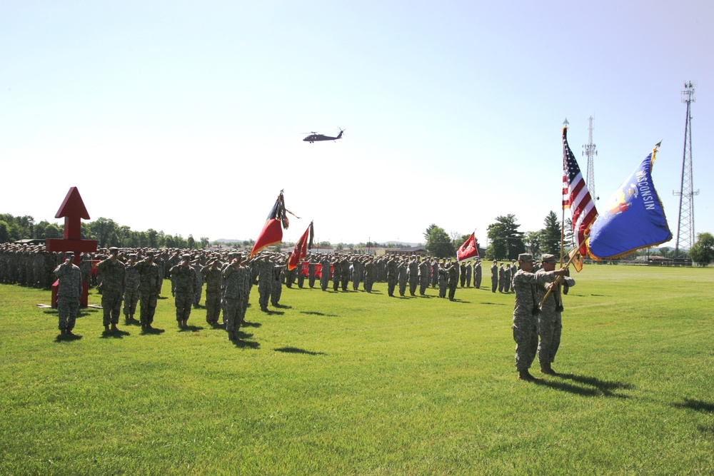 2016 change of command ceremony with 32nd IBCT at Fort McCoy