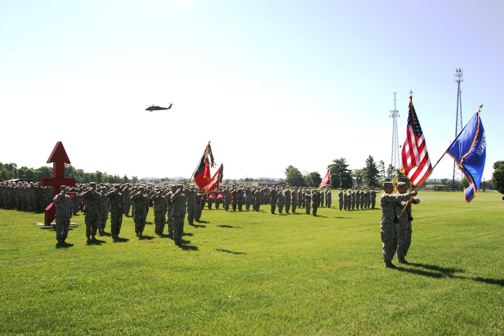 2016 change of command ceremony with 32nd IBCT at Fort McCoy