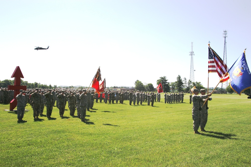 2016 change of command ceremony with 32nd IBCT at Fort McCoy