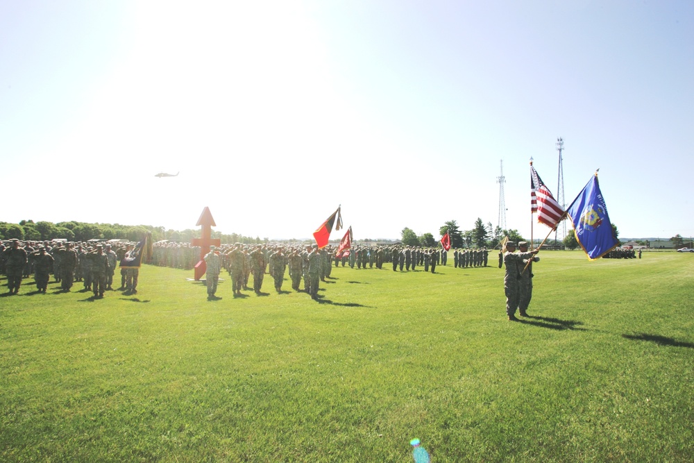 2016 change of command ceremony with 32nd IBCT at Fort McCoy