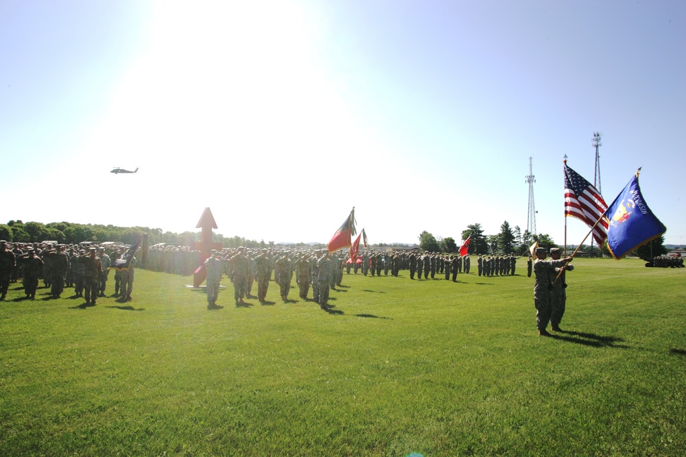 2016 change of command ceremony with 32nd IBCT at Fort McCoy