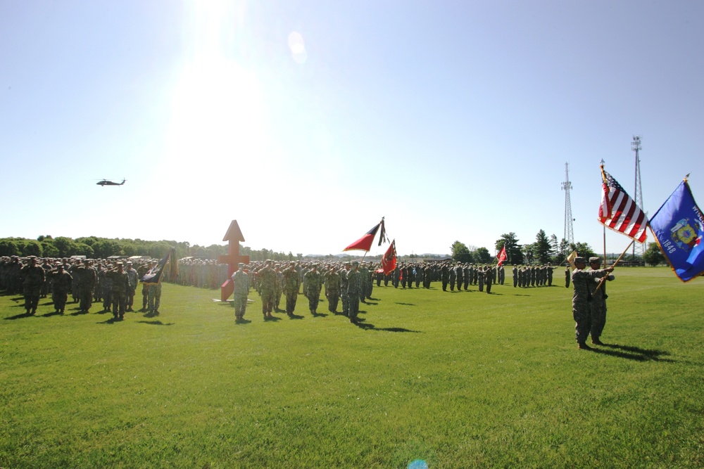 2016 change of command ceremony with 32nd IBCT at Fort McCoy