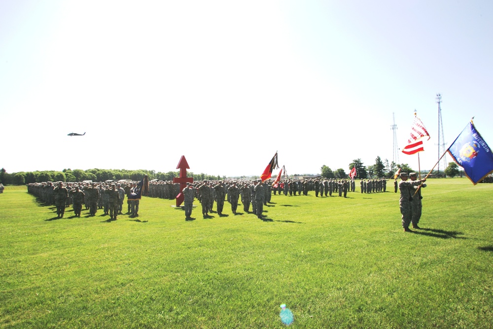 2016 change of command ceremony with 32nd IBCT at Fort McCoy