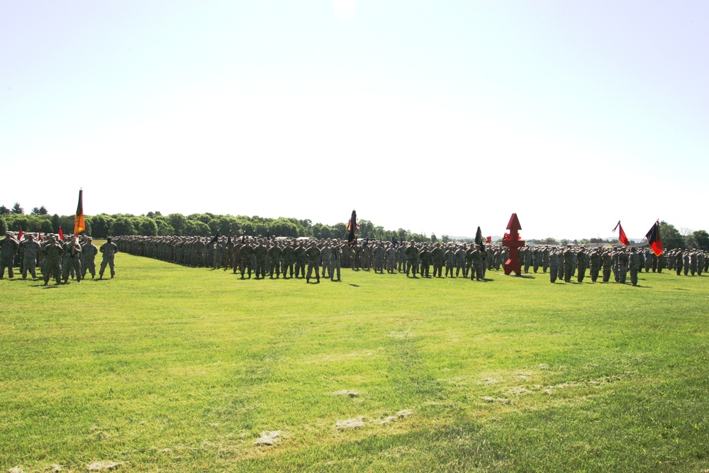 2016 change of command ceremony with 32nd IBCT at Fort McCoy