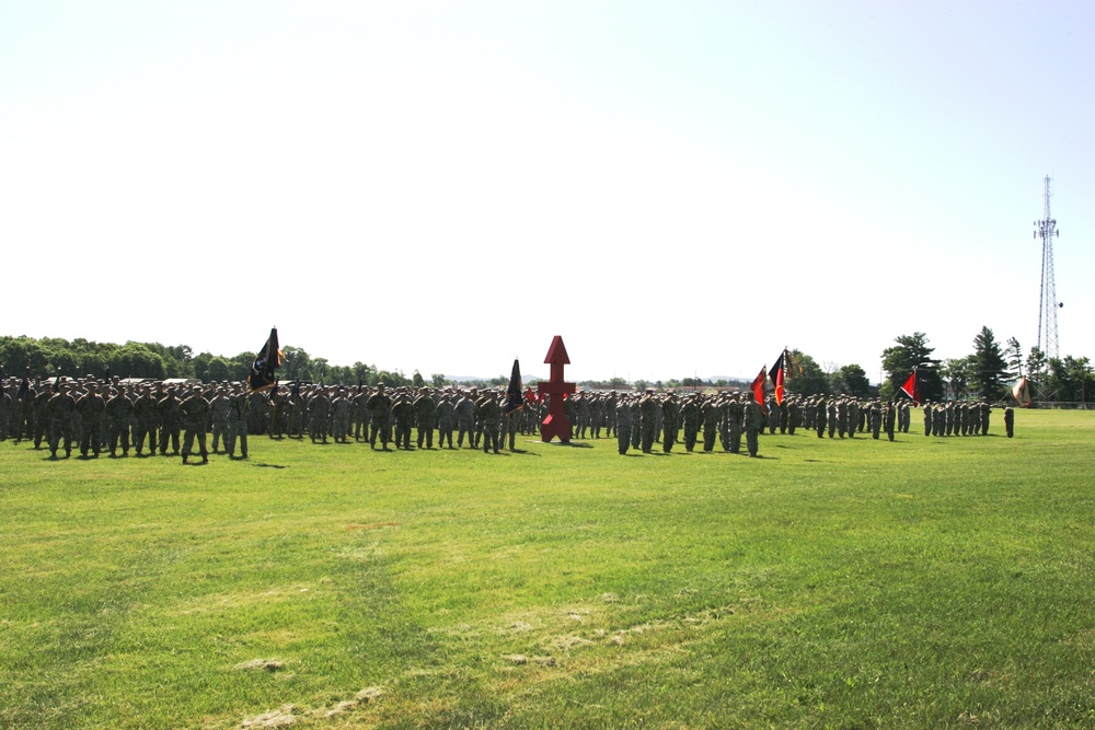 2016 change of command ceremony with 32nd IBCT at Fort McCoy