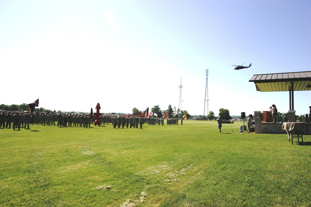 2016 change of command ceremony with 32nd IBCT at Fort McCoy