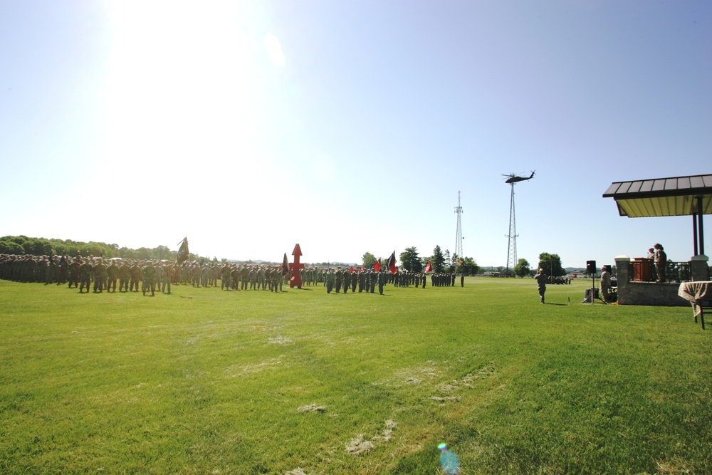 2016 change of command ceremony with 32nd IBCT at Fort McCoy