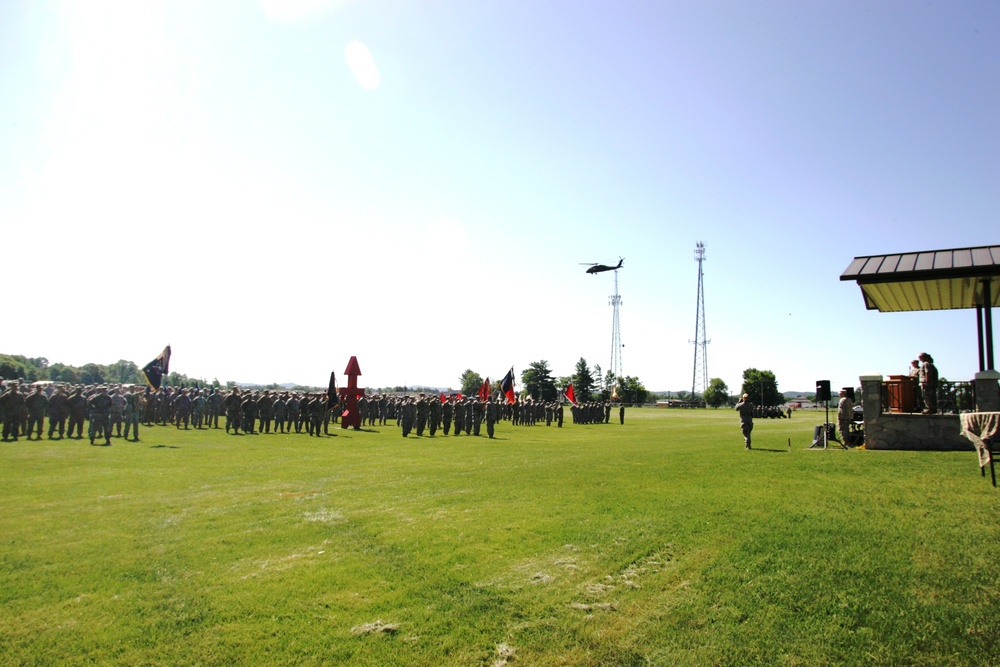 2016 change of command ceremony with 32nd IBCT at Fort McCoy