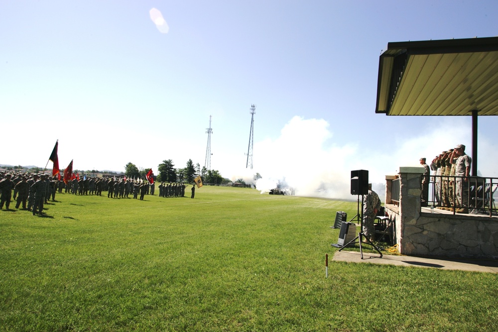 2016 change of command ceremony with 32nd IBCT at Fort McCoy