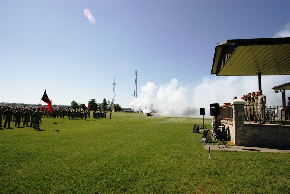 2016 change of command ceremony with 32nd IBCT at Fort McCoy