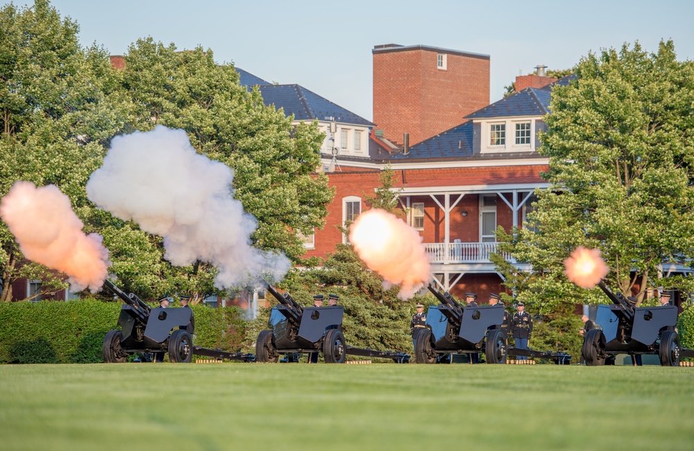 Presidential Salute Battery in Twilight Tattoo