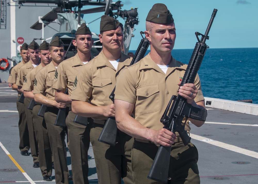 11th MEU Burial at Sea aboard USS JPM