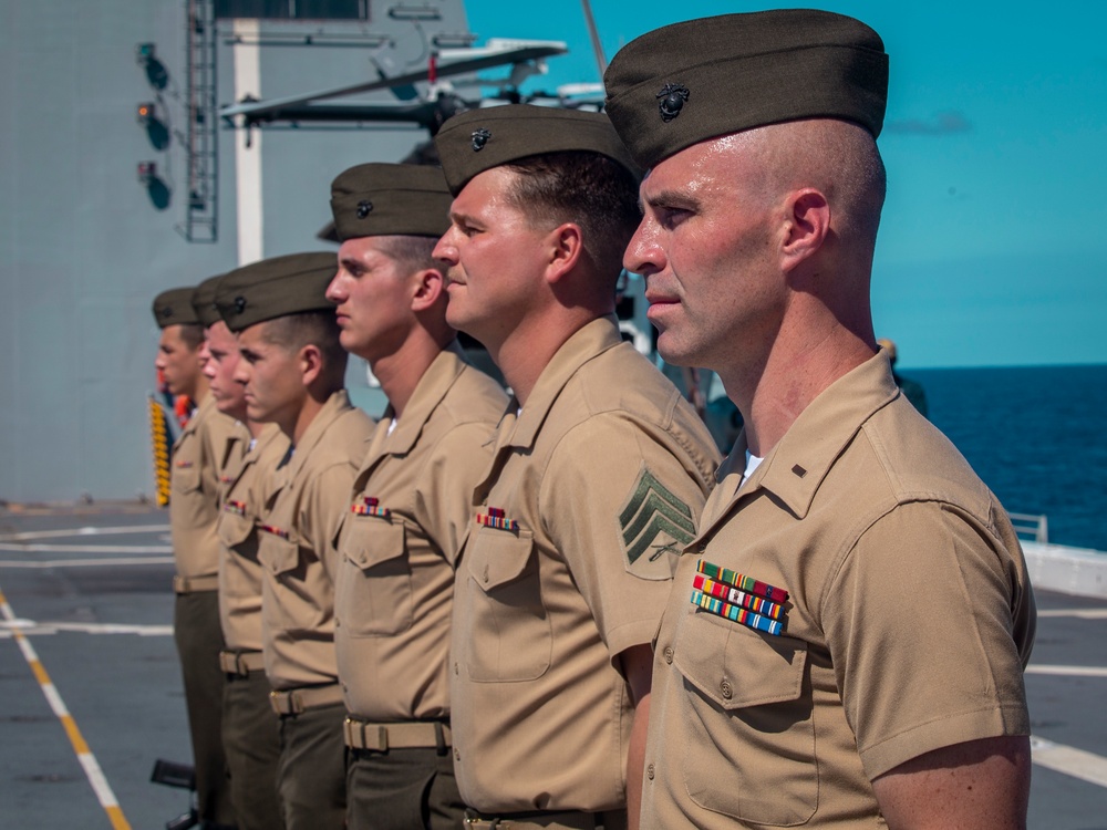 11th MEU Burial at Sea aboard USS JPM